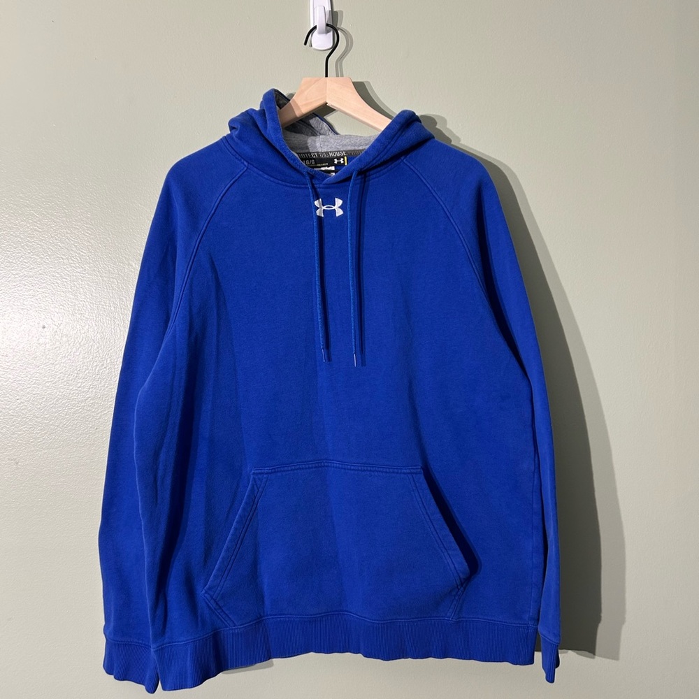 Under Armour Royal Blue Hoodie with Gray Lining